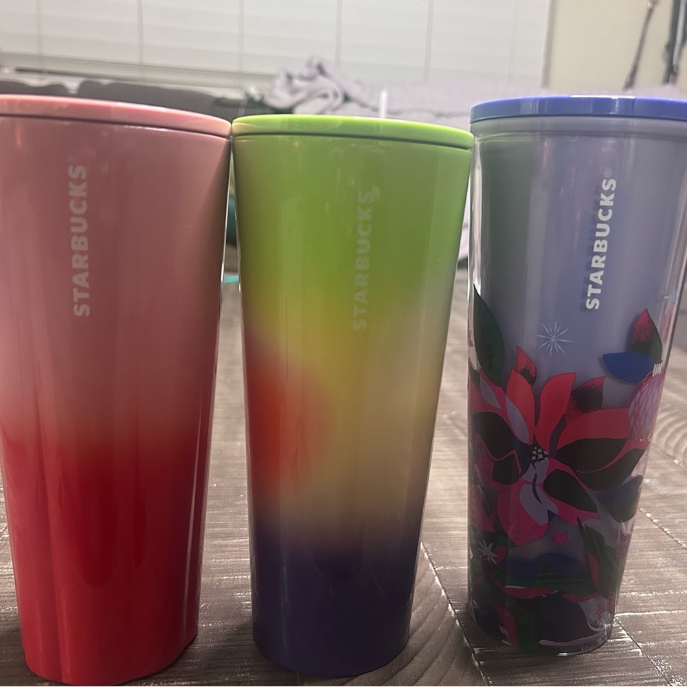 Starbucks Tumblers! All Three!